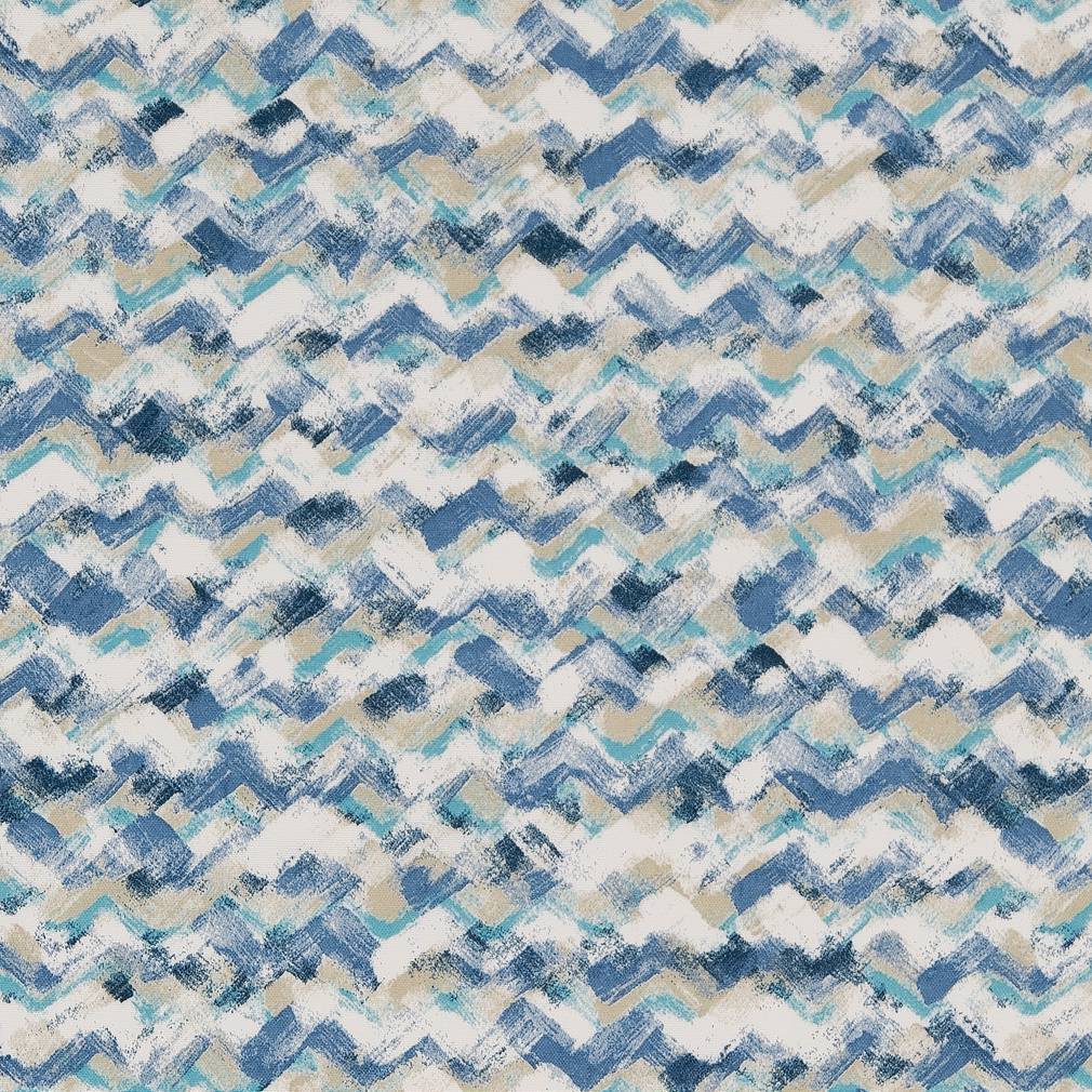 D1672 Abstract & Geometric,Small Scale Aquarius Blue Charlotte Fabrics