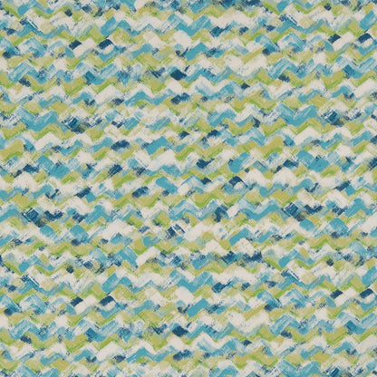 D1673 Abstract & Geometric,Small Scale Capri Aqua & Teal Charlotte Fabrics