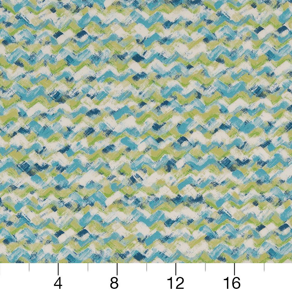 D1673 Abstract & Geometric,Small Scale Capri Aqua & Teal Charlotte Fabrics