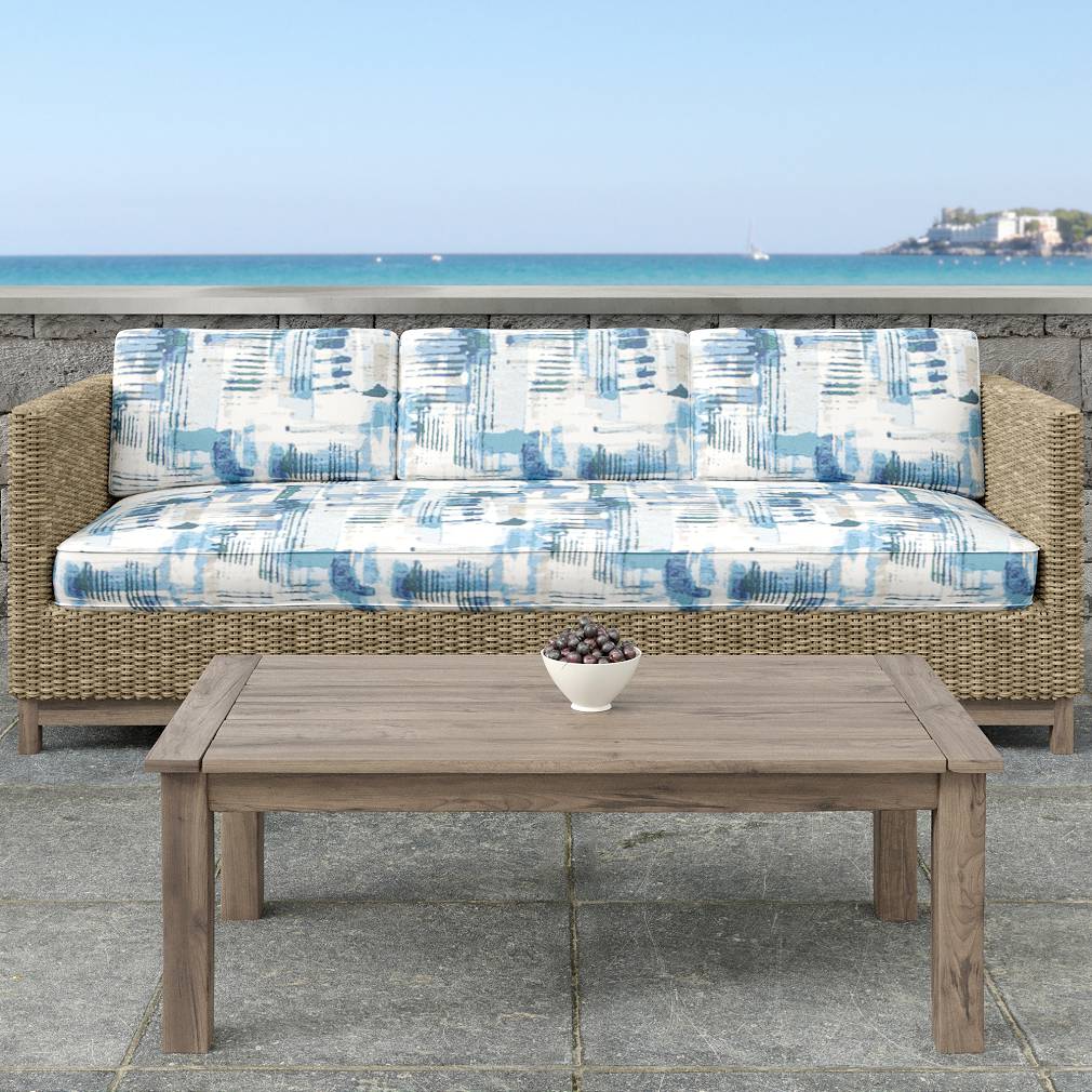 D1679 Abstract & Geometric Havana Blue Charlotte Fabrics