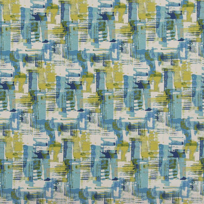 D1681 Abstract & Geometric Key West Aqua & Teal Charlotte Fabrics