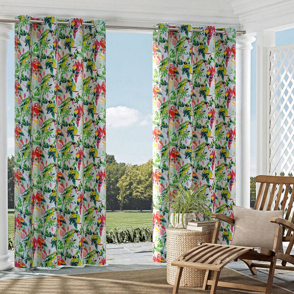 D1685 Tropical & Botanical Bali Green,Pink Charlotte Fabrics