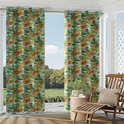 D1688 Leaves,Tropical & Botanical Aruba Aqua & Teal,Red & Burgundy Charlotte Fabrics