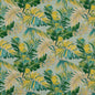 D1689 Leaves,Tropical & Botanical Valencia Aqua & Teal,Green Charlotte Fabrics