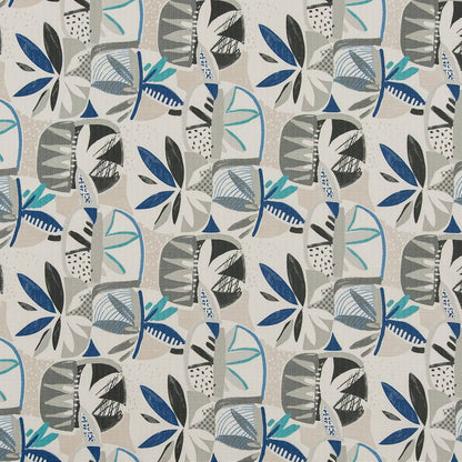 D1693 Abstract & Geometric Martinique Grey & Silver Charlotte Fabrics