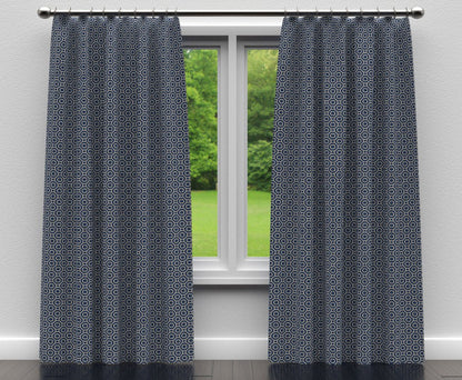 D169 Abstract & Geometric Sapphire Blue Charlotte Fabrics