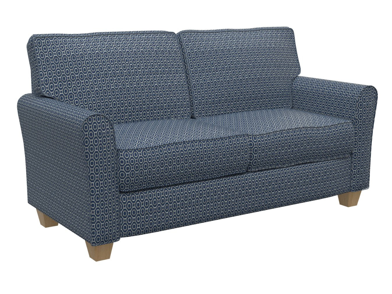 D169 Abstract & Geometric Sapphire Blue Charlotte Fabrics
