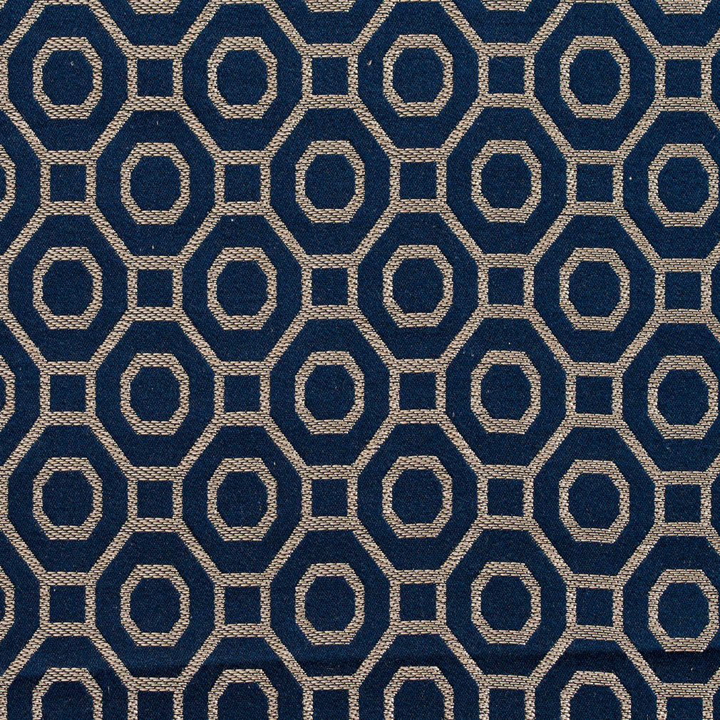 D169 Abstract & Geometric Sapphire Blue Charlotte Fabrics