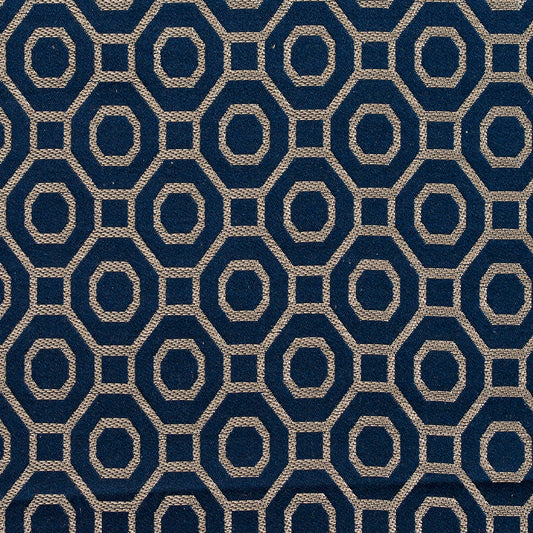 D169 Abstract & Geometric Sapphire Blue Charlotte Fabrics