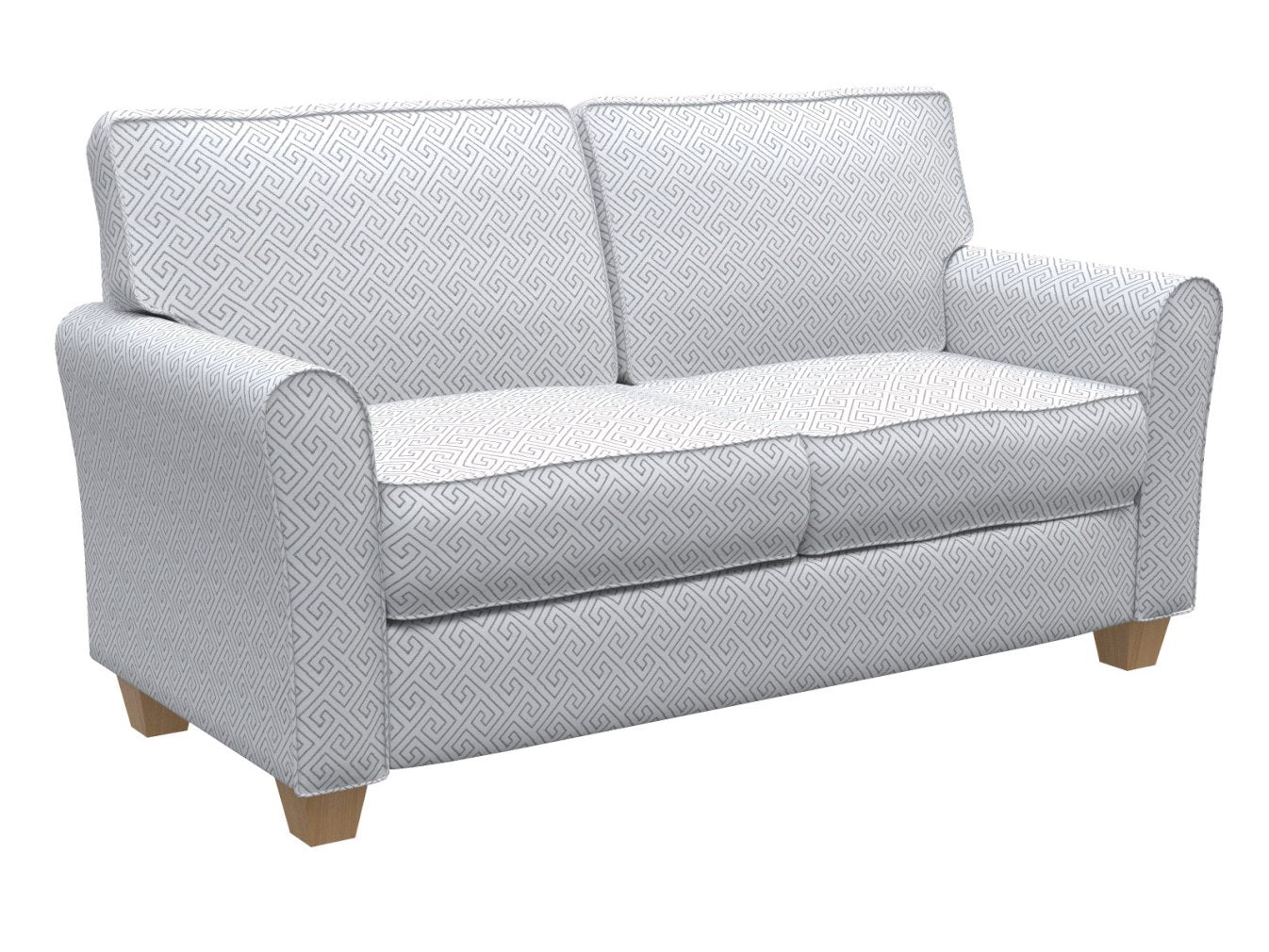 D170 Abstract & Geometric,Greek Key Moonstone Greek Key Grey & Silver,White & Ivory Charlotte Fabrics