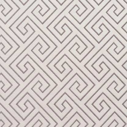 D170 Abstract & Geometric,Greek Key Moonstone Greek Key Grey & Silver,White & Ivory Charlotte Fabrics