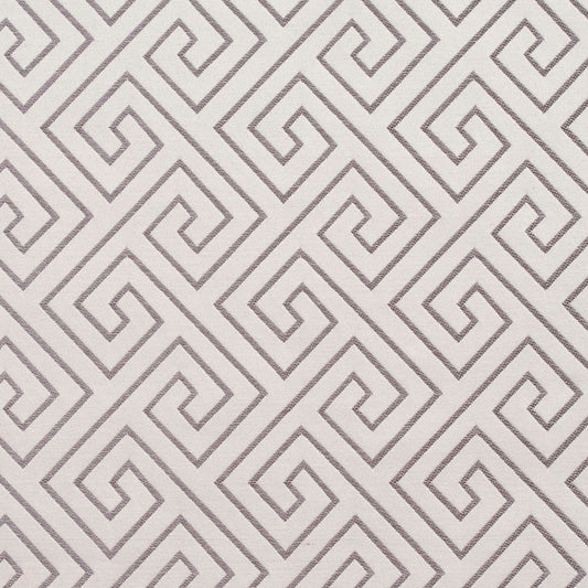 D170 Abstract & Geometric,Greek Key Moonstone Greek Key Grey & Silver,White & Ivory Charlotte Fabrics
