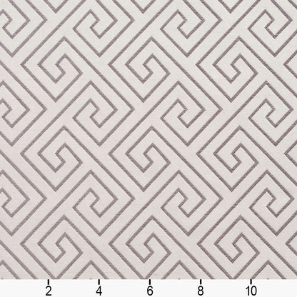 D170 Abstract & Geometric,Greek Key Moonstone Greek Key Grey & Silver,White & Ivory Charlotte Fabrics