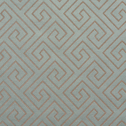 D174 Abstract & Geometric,Greek Key Seamist Greek Key Aqua & Teal Charlotte Fabrics