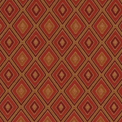 D1800 Diamonds,Small Scale Sienna Margot Red & Burgundy Charlotte Fabrics