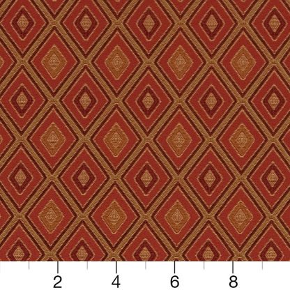 D1800 Diamonds,Small Scale Sienna Margot Red & Burgundy Charlotte Fabrics