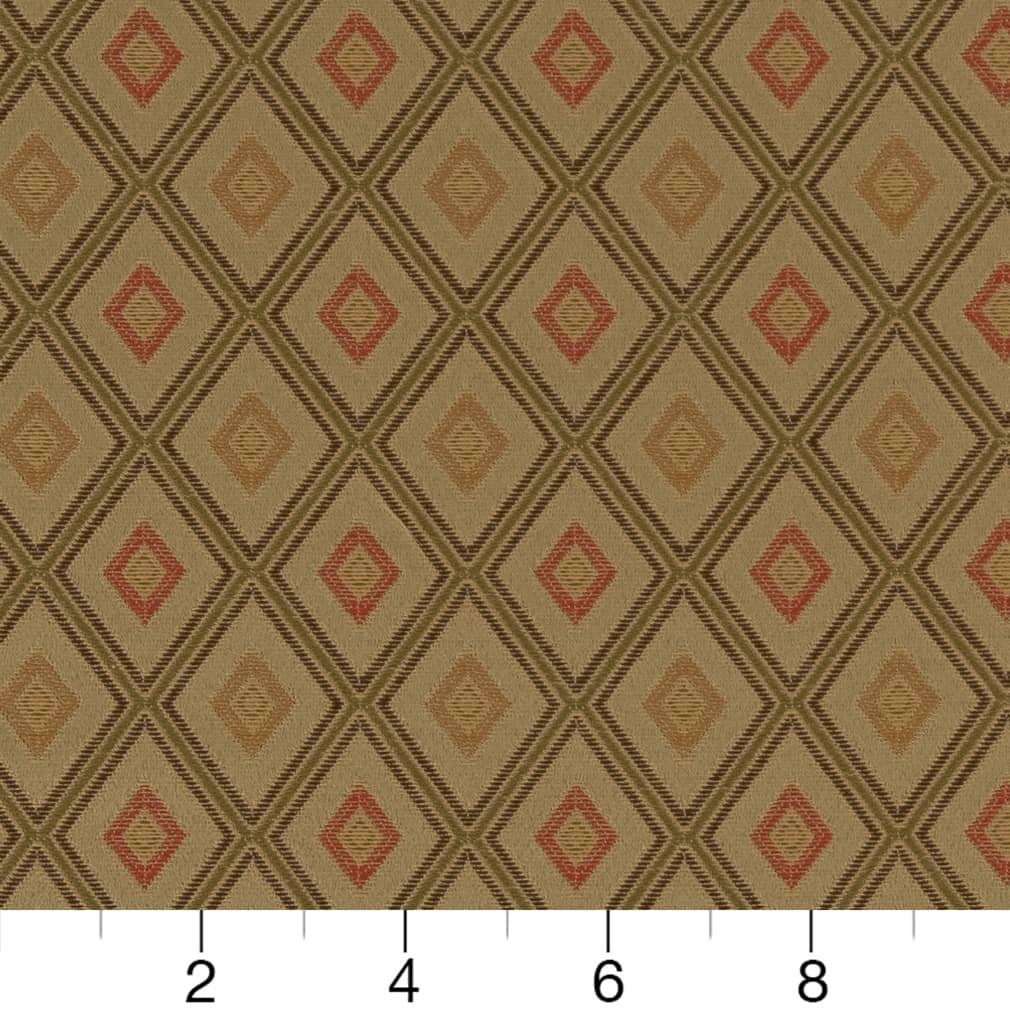 D1801 Diamonds,Small Scale Meadow Margot Green Charlotte Fabrics