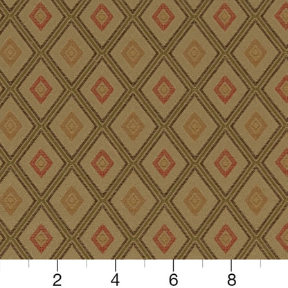 D1801 Diamonds,Small Scale Meadow Margot Green Charlotte Fabrics