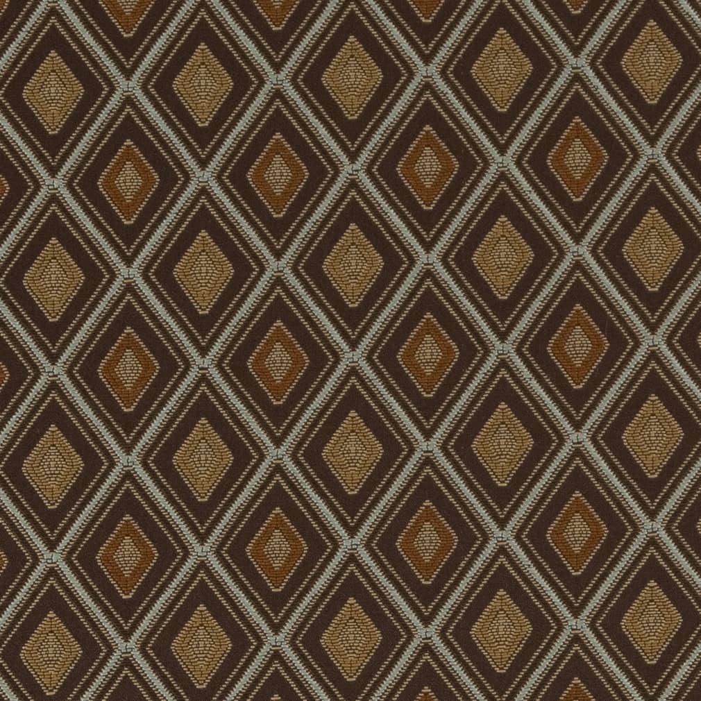 D1802 Diamonds,Small Scale Walnut Margot Brown Charlotte Fabrics