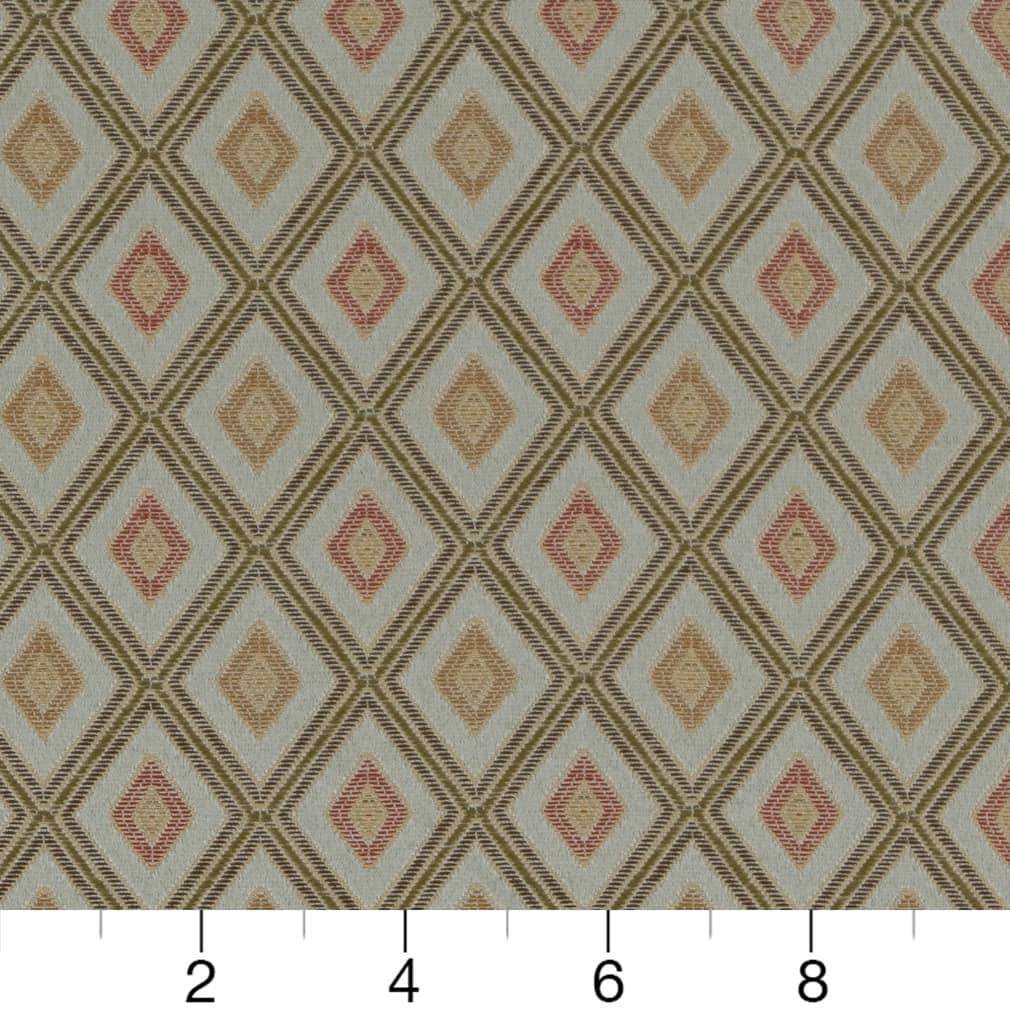 D1805 Diamonds,Small Scale Spring Margot Aqua & Teal Charlotte Fabrics