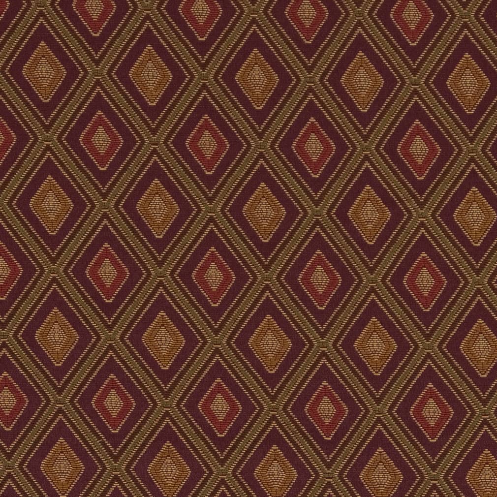 D1806 Diamonds,Small Scale Aubergine Margot Purple Charlotte Fabrics