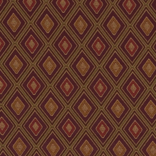 D1806 Diamonds,Small Scale Aubergine Margot Purple Charlotte Fabrics
