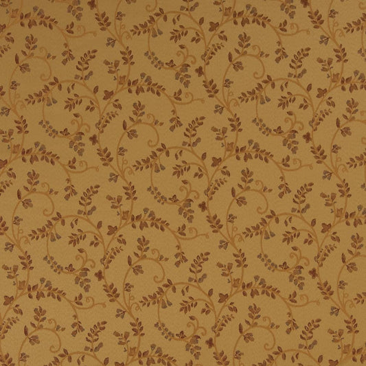D1807 Leaves Antique Nicolette Gold & Yellow Charlotte Fabrics