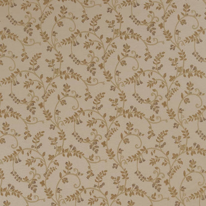 D1809 Leaves Champagne Nicolette Beige & Taupe Charlotte Fabrics