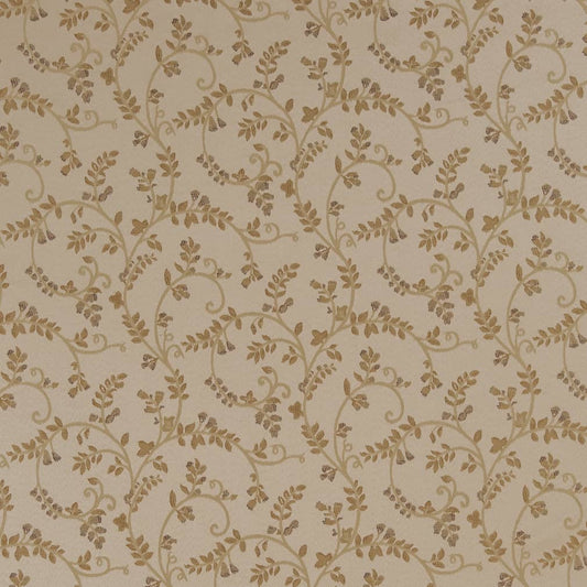 D1809 Leaves Champagne Nicolette Beige & Taupe Charlotte Fabrics