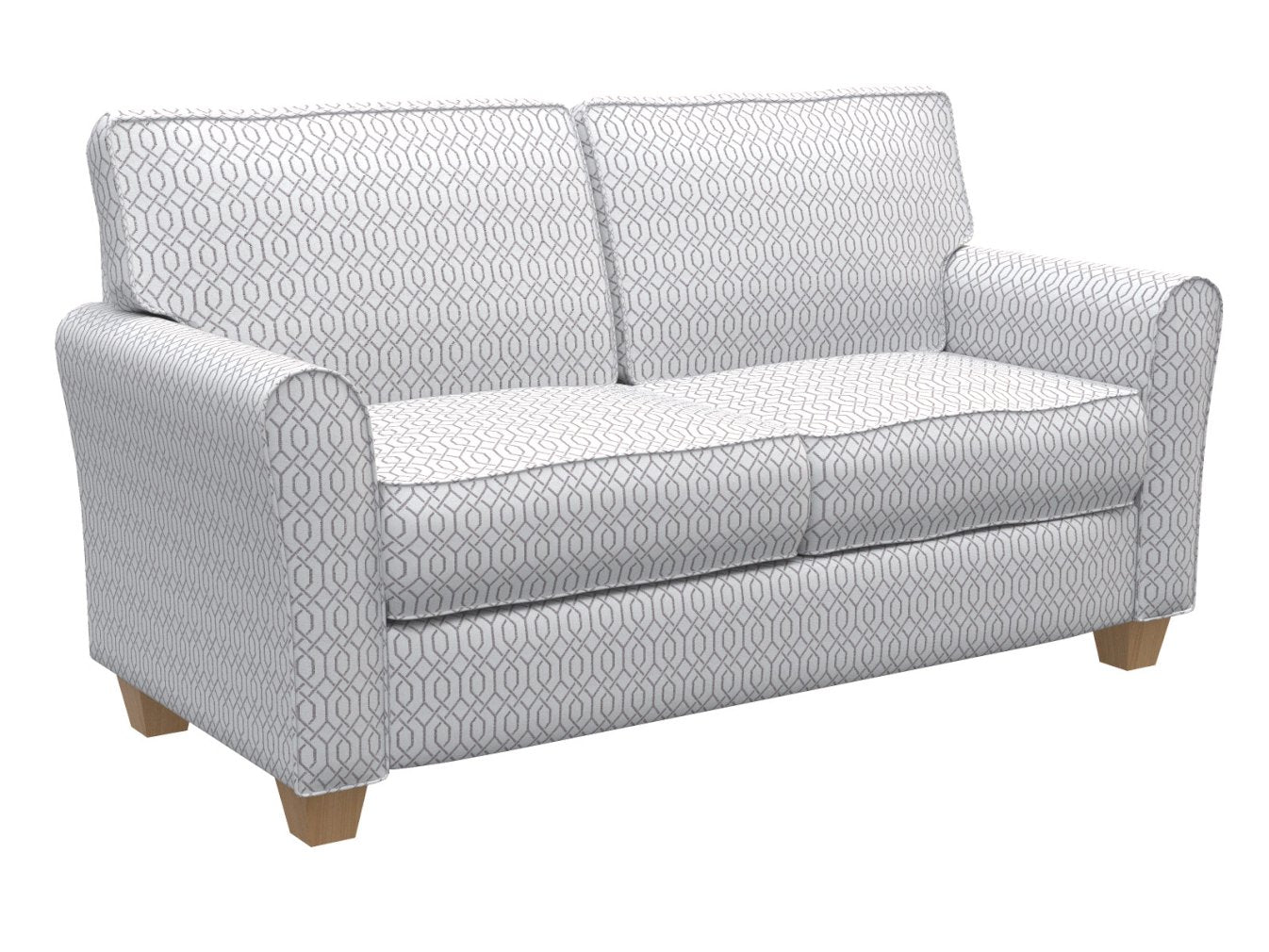 D180 Abstract & Geometric Moonstone Lattice Grey & Silver,White & Ivory Charlotte Fabrics
