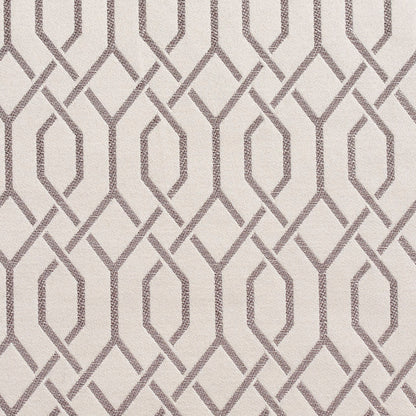 D180 Abstract & Geometric Moonstone Lattice Grey & Silver,White & Ivory Charlotte Fabrics