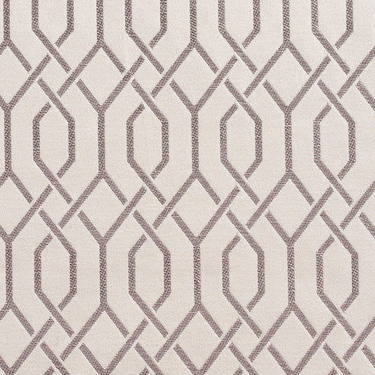 D180 Abstract & Geometric Moonstone Lattice Grey & Silver,White & Ivory Charlotte Fabrics