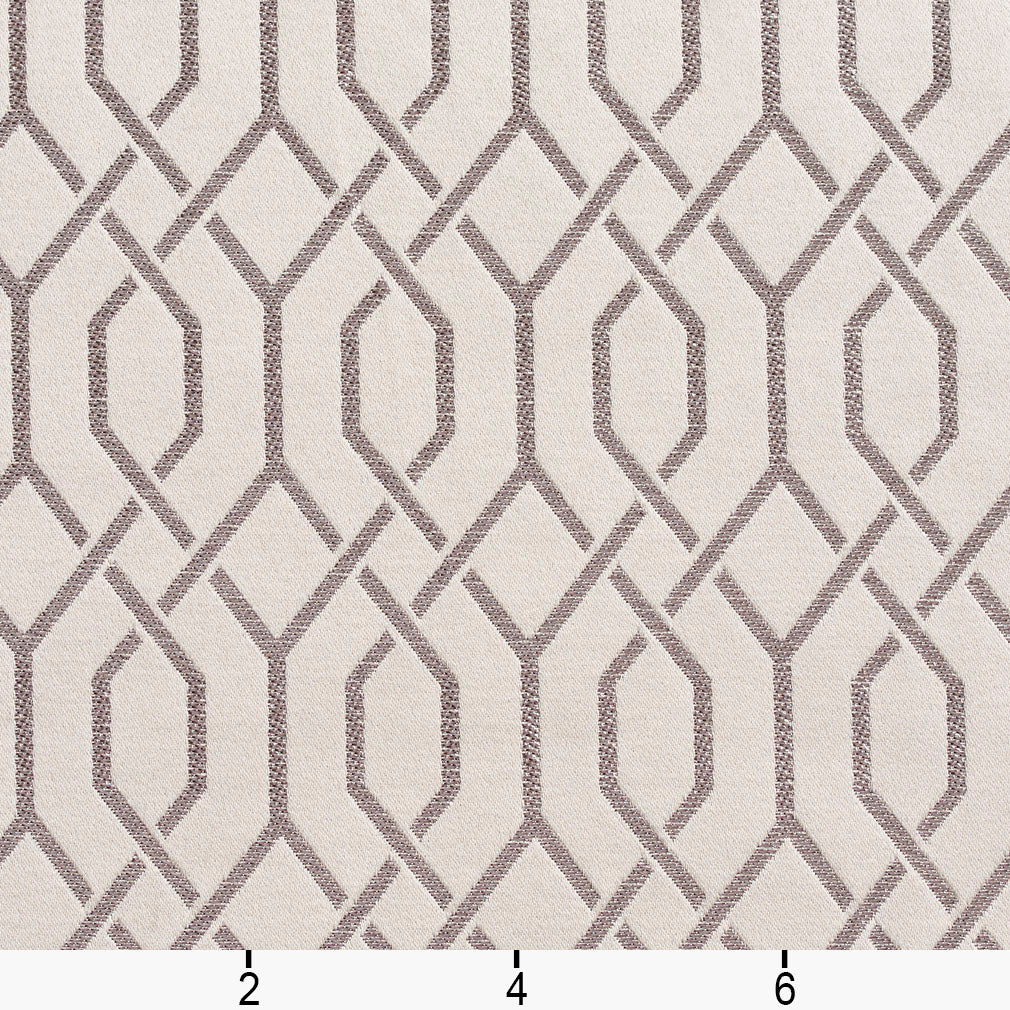 D180 Abstract & Geometric Moonstone Lattice Grey & Silver,White & Ivory Charlotte Fabrics