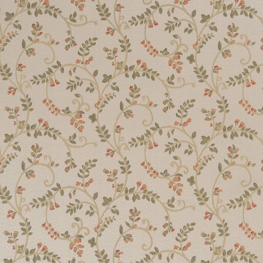 D1810 Leaves Garden Nicolette Beige & Taupe Charlotte Fabrics