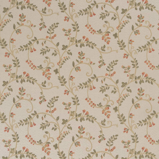 D1810 Leaves Garden Nicolette Beige & Taupe Charlotte Fabrics