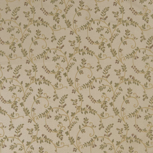 D1811 Leaves Prairie Nicolette Beige & Taupe,Green Charlotte Fabrics