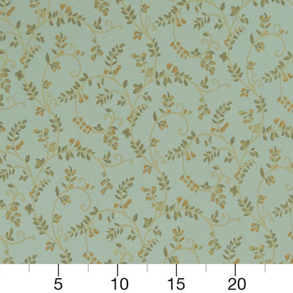 D1812 Leaves Mist Nicolette Aqua & Teal Charlotte Fabrics