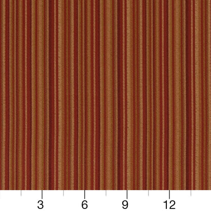 D1813 Stripe Sienna Camille Red & Burgundy Charlotte Fabrics