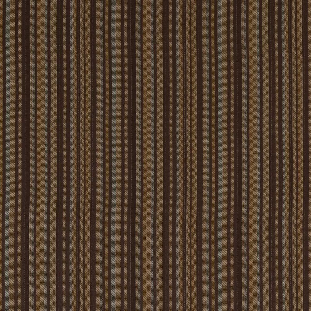 D1815 Stripe Walnut Camille Brown Charlotte Fabrics