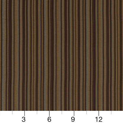 D1815 Stripe Walnut Camille Brown Charlotte Fabrics