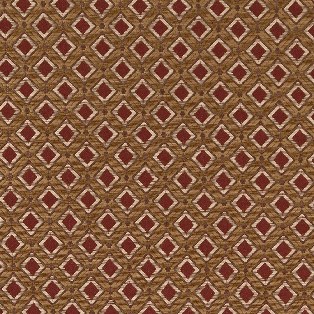 D1821 Diamonds,Small Scale Currant Estelle Red & Burgundy Charlotte Fabrics