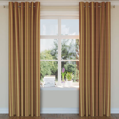 D1826 Stripe Antique Zoe Gold & Yellow Charlotte Fabrics