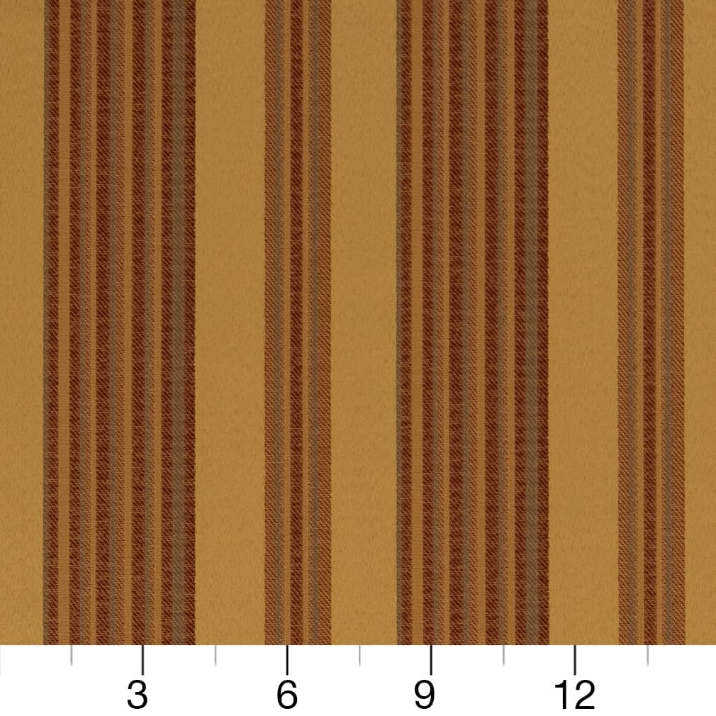 D1826 Stripe Antique Zoe Gold & Yellow Charlotte Fabrics