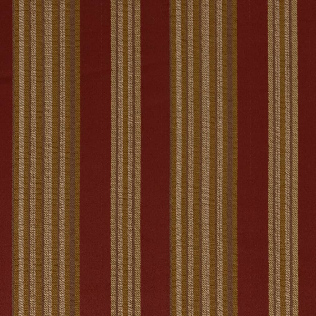 D1827 Stripe Currant Zoe Red & Burgundy Charlotte Fabrics