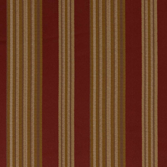 D1827 Stripe Currant Zoe Red & Burgundy Charlotte Fabrics