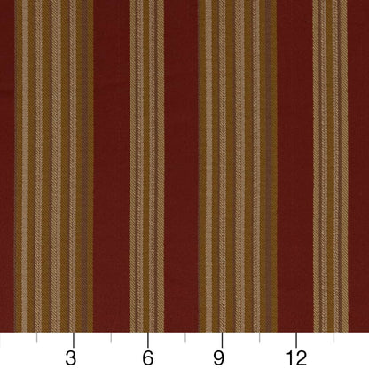 D1827 Stripe Currant Zoe Red & Burgundy Charlotte Fabrics