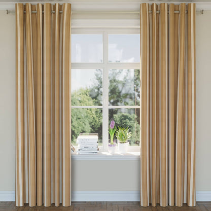 D1828 Stripe Champagne Zoe Beige & Taupe,Gold & Yellow Charlotte Fabrics