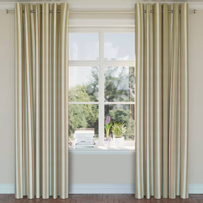 D1829 Stripe Garden Zoe Green Charlotte Fabrics