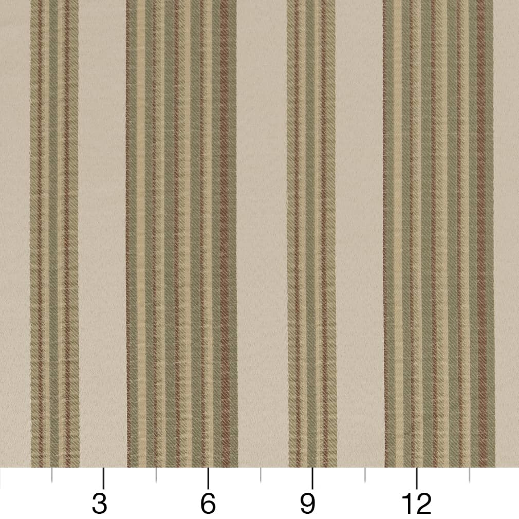 D1830 Stripe Prairie Zoe Green Charlotte Fabrics