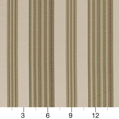 D1830 Stripe Prairie Zoe Green Charlotte Fabrics